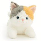 くつろぎ寝そべりキャット 三毛猫 ぬいぐるみ お腹ビーズ入り ふんわり寝姿 ミケ