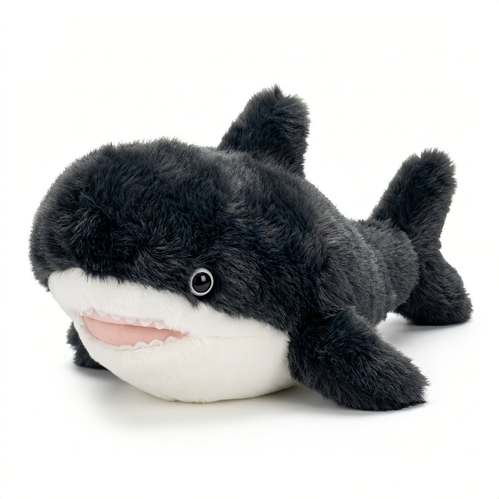 すやすや海の仲間 サメのぬいぐるみ ふわふわの毛並みと流線型フォルム