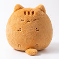 ラウンド茶トラ ぬいぐるみ 正面 白背景 まんまるクッション