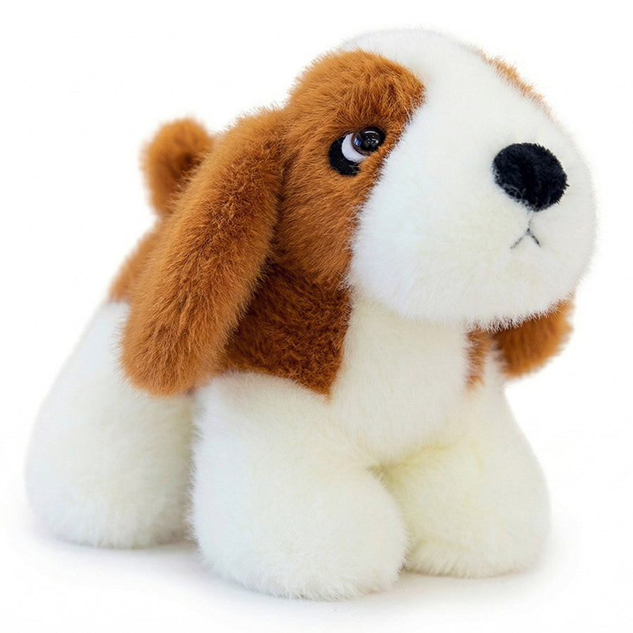 てのひらの相棒 リアルドッグ バセットハウンド 立ち姿 高さ約20cm 本物そっくりな犬のぬいぐるみ
