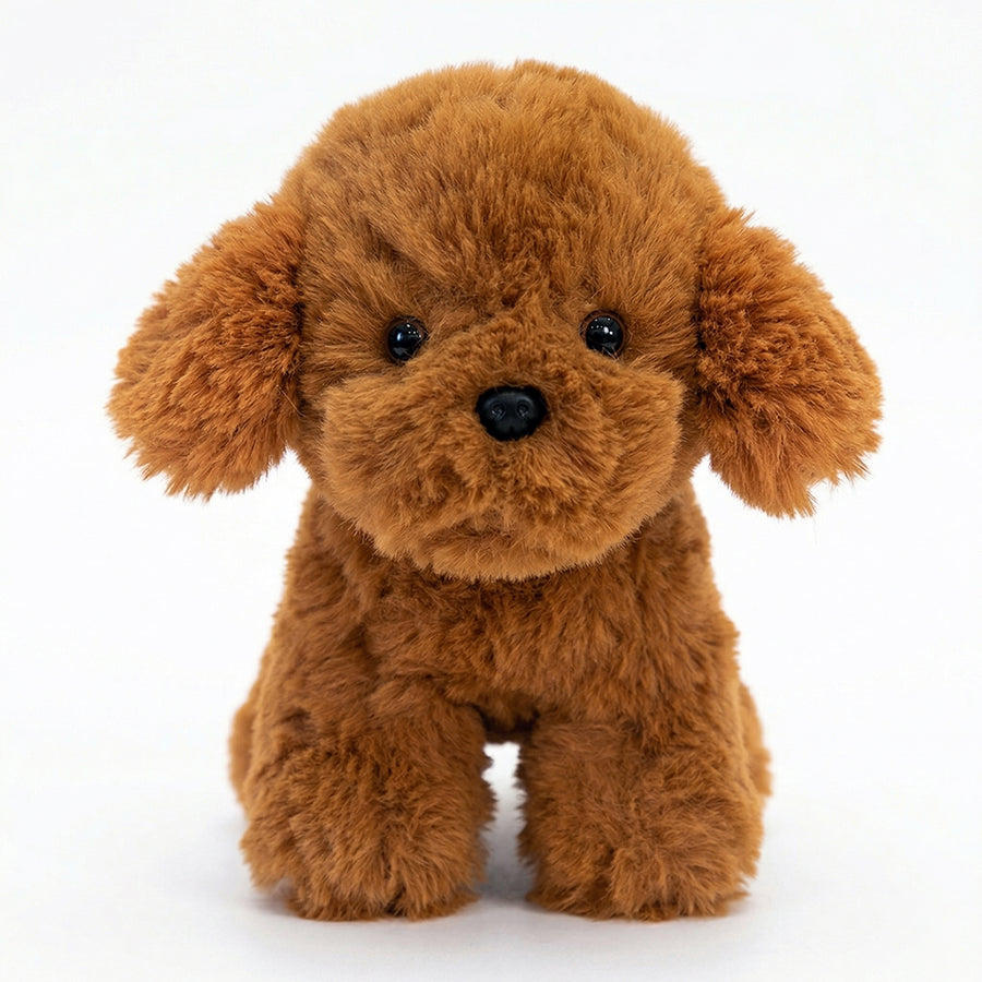 てのひらの相棒 リアルドッグ トイプードル 立ち姿 高さ約20cm 本物そっくりな犬のぬいぐるみ