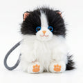 便利なストラップが付いたハチワレ猫マスコットチャーム（15cm）の正面カット
