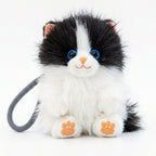 便利なストラップが付いたハチワレ猫マスコットチャーム（15cm）の正面カット