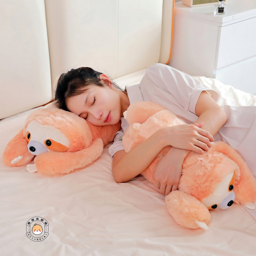 ナマケモノ ぬいぐるみ 添い寝 抱き枕 ベッドでのリラックスタイム
