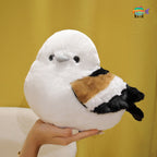 シマエナガ ぬいぐるみ 手のひらサイズ感 つぶらな瞳ともふもふの羽並み