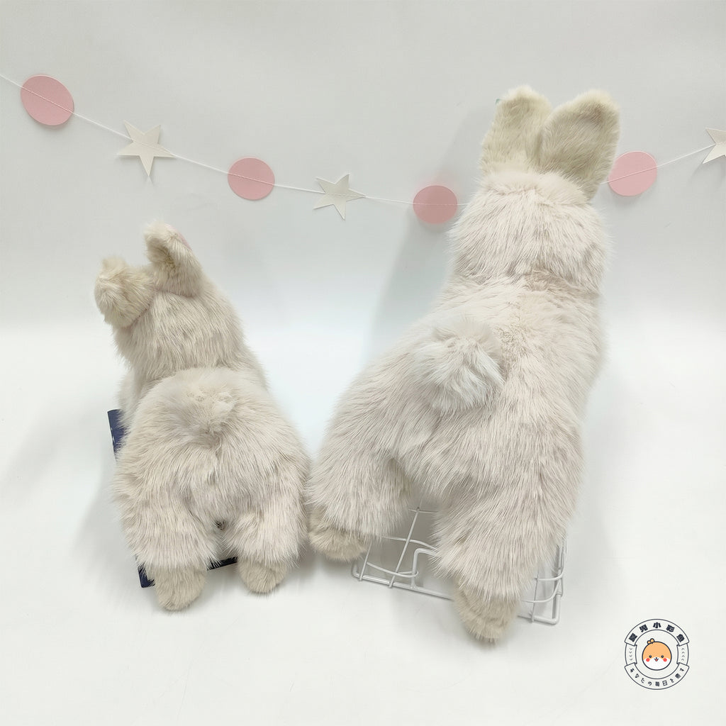 もふもふの丸いしっぽが愛らしい後ろ姿のうさぎぬいぐるみ 2サイズ