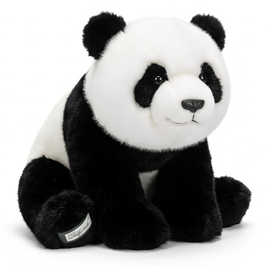 パンダのぬいぐるみ 白黒のふわふわデザインとかわいい表情