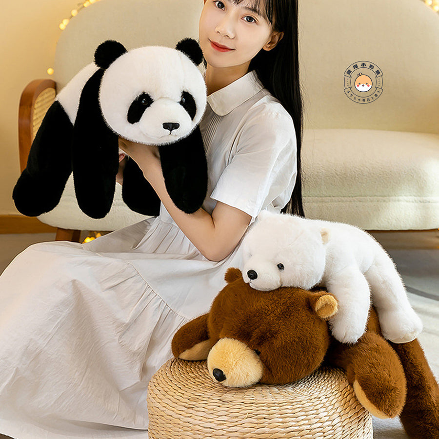 くまのぬいぐるみを抱いて過ごすリラックスイメージ