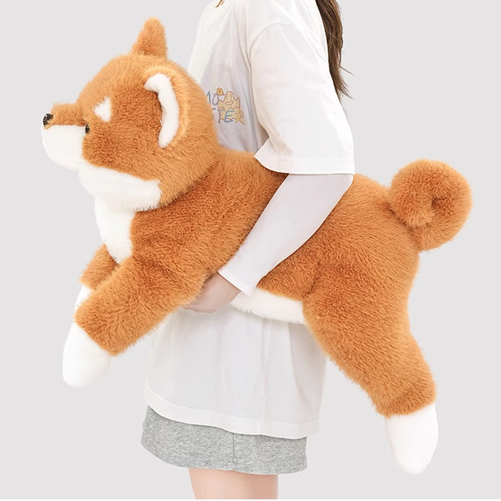 柴犬 ぬいぐるみ 大きい 犬  抱き枕 リアル 可愛い イヌ クッション 約45cm ふわふわ もちもち 誕生日 ギフト プレゼント