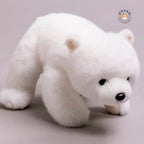 シロクマのぬいぐるみ ころんとかわいい寝そべりデザイン