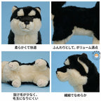 黒柴ぬいぐるみの細部クローズアップ。抜け毛が少なく毛玉になりにくい上質ファーと繊細でなめらかな肌触り
