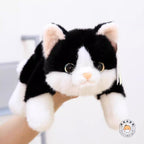 ふわふわ寝そべりアニマル 白猫ぬいぐるみ