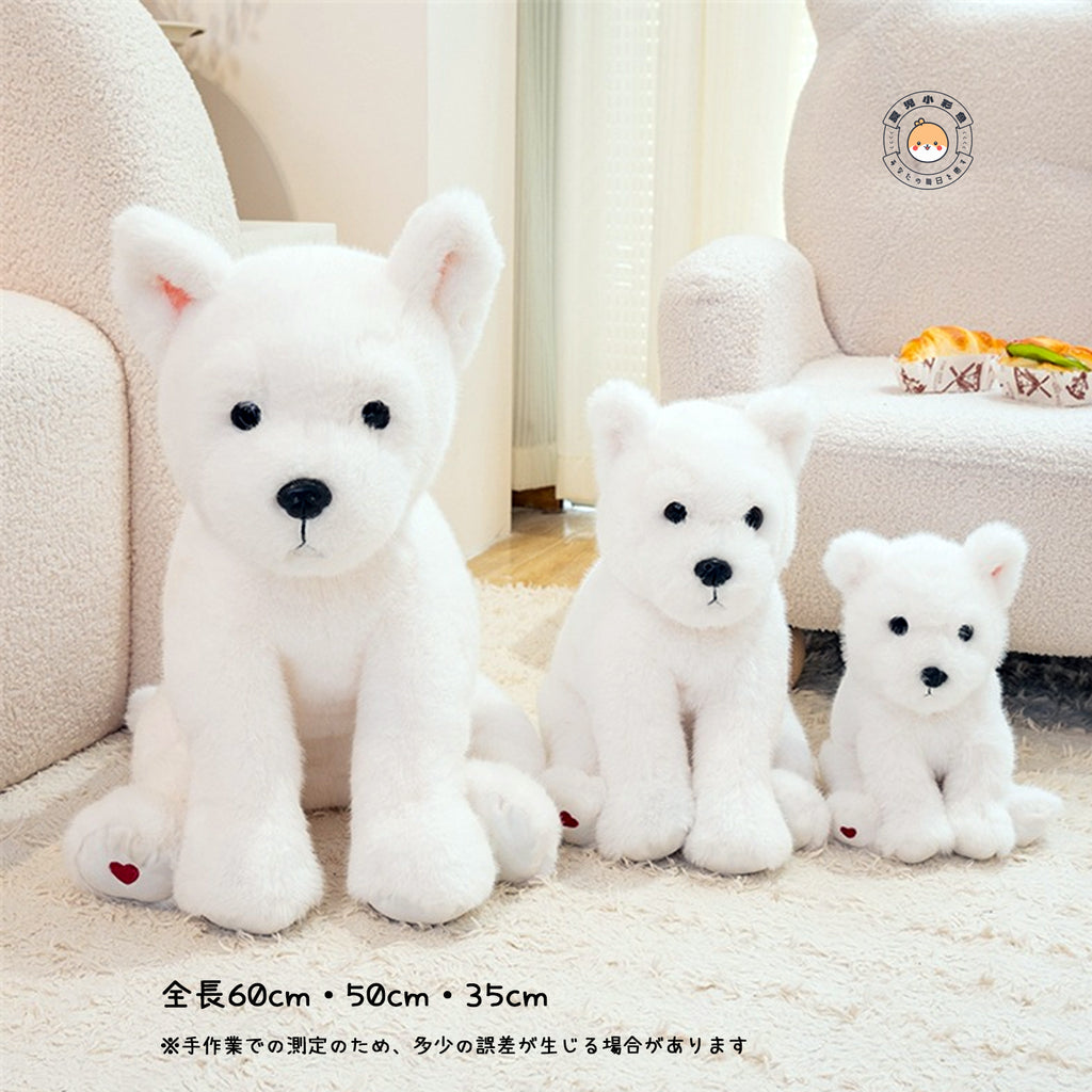 ウエスティ ぬいぐるみ 3サイズ並び比較 座高23cm 32cm 45cm