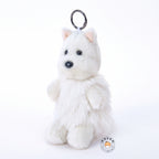 ウェスティ ぬいぐるみキーホルダー 15cm 斜め横向きカット バッグにつけやすい立体マスコット