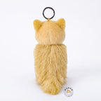 柴犬 ぬいぐるみキーホルダー 15cm 後ろ姿 ふんわりとした赤茶の背中とループ金具部分